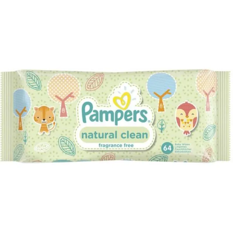 answer Employer Lengthen Servetele umede Pampers Natural Clean, 64 buc - Doraly.ro