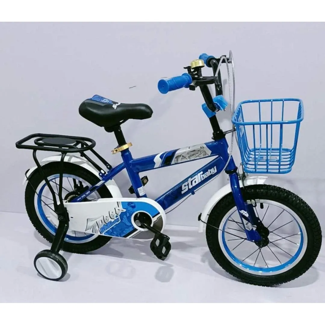 Oppose Portrait ruler Bicicleta Go kart Star pentru copii, 4-6 ani, roti ajutatoare, aparatoare  si cosulet pentru jucarii, 16 inch, albastru - Doraly.ro
